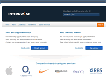 Tablet Screenshot of internwise.com